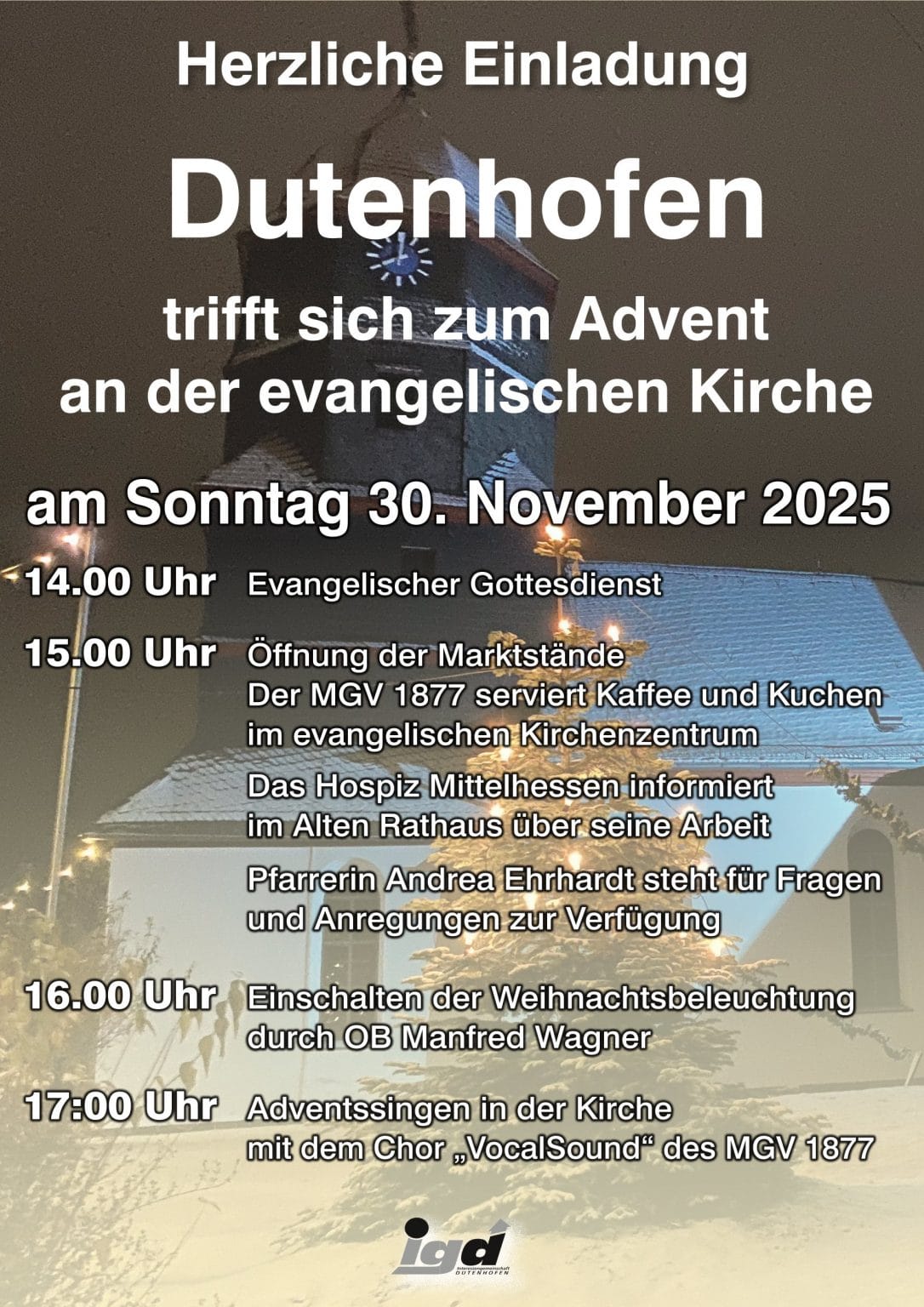 Plakat Adventsmarkt 2025